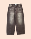 Kickin' up Dust V1 - Baggy fit Faded Brown Wash Jeans