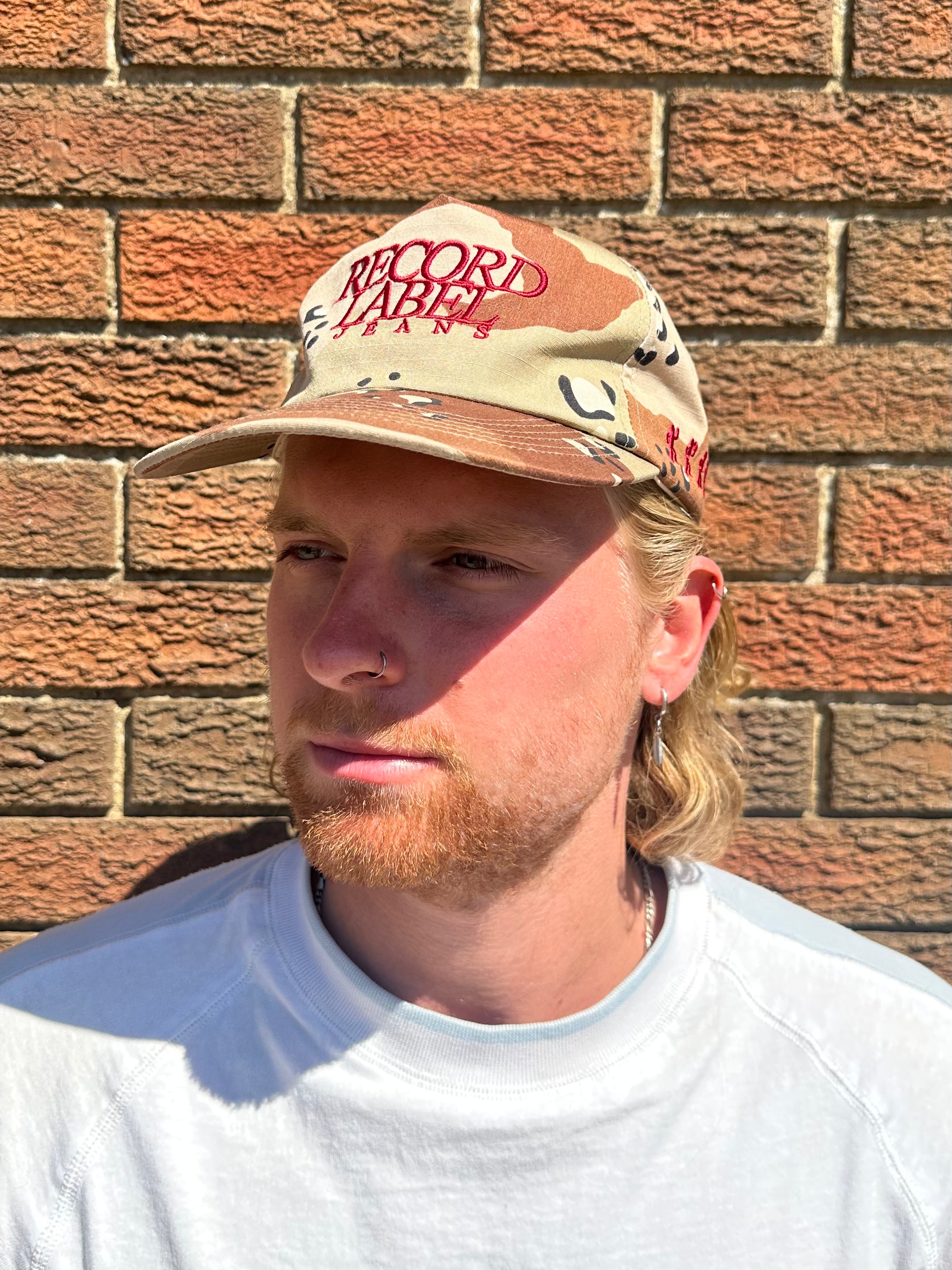 Desert Camo 5 Panel Nylon Cap